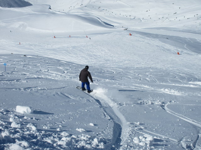 Markus neben der Piste Niverolle (19. März)