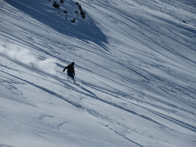 Markus neben der Piste Niverolle (19. März)