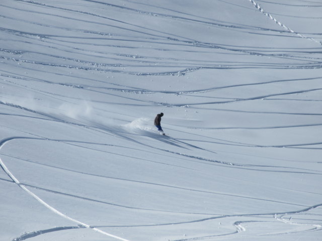 Markus neben der Piste Niverolle (19. März)