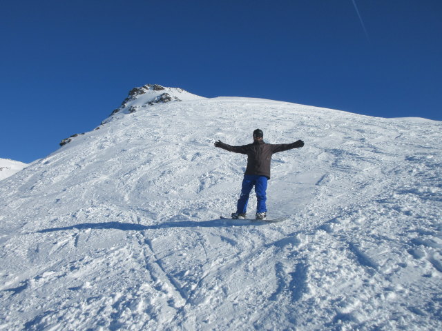 Markus neben der Piste Lac de la Chambre (19. März)