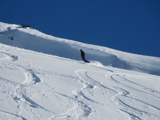 Markus neben der Piste Lac de la Chambre (19. März)