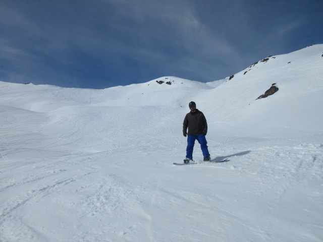 Markus zwischen Pointe de la Masse und Lac du Lou (20. März)