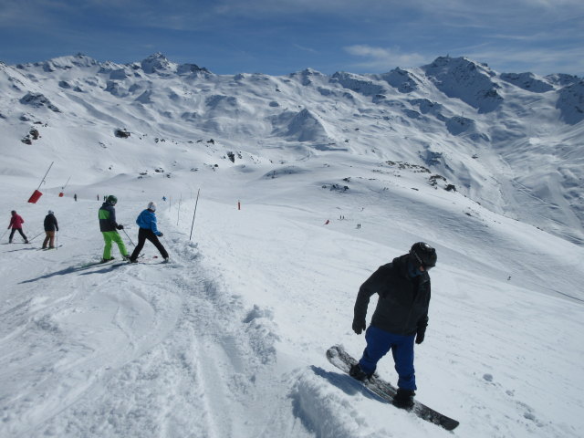 Markus neben der Piste Mont de la Chambre (22. März)