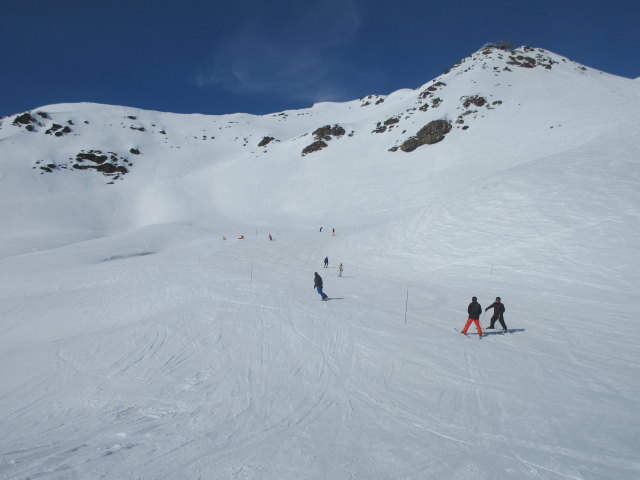 Markus auf der Piste Pluviomètre (22. März)