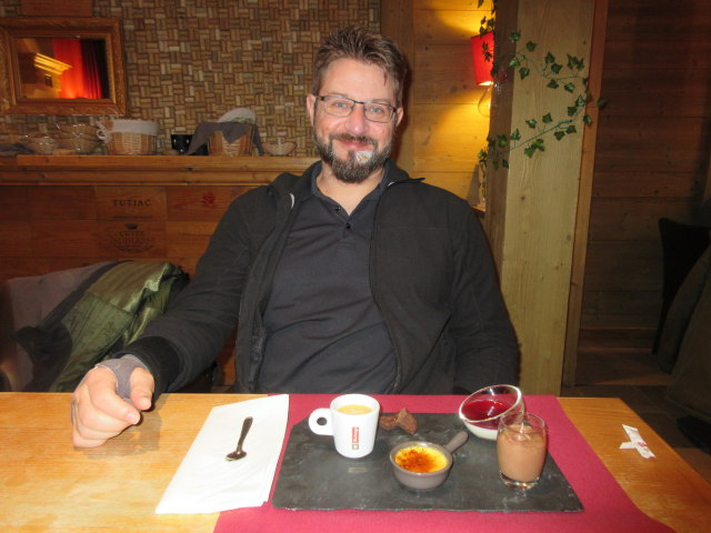 Markus im Restaurant Les Rotisseurs (22. März)