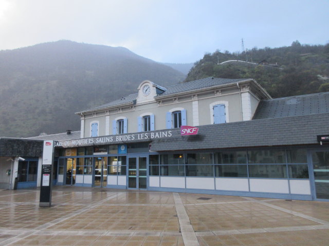 Gare de Moutiers-Salins-Brides-les-Bains, 480 m (23. März)