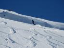 Markus neben der Piste Lac de la Chambre (19. März)