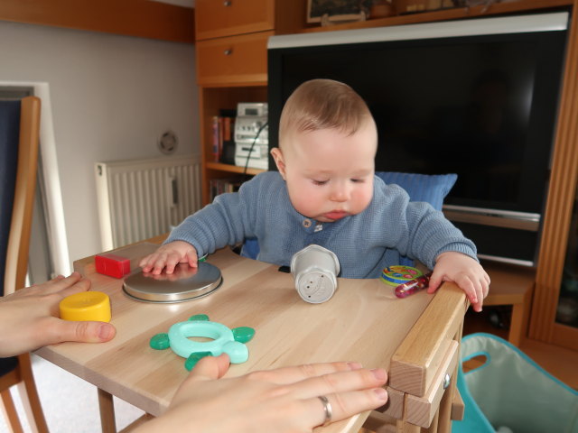 Nils in unserer Wohnung