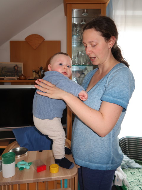 Nils und Sabine in unserer Wohnung