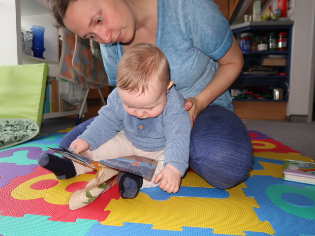 Sabine und Nils in unserer Wohnung