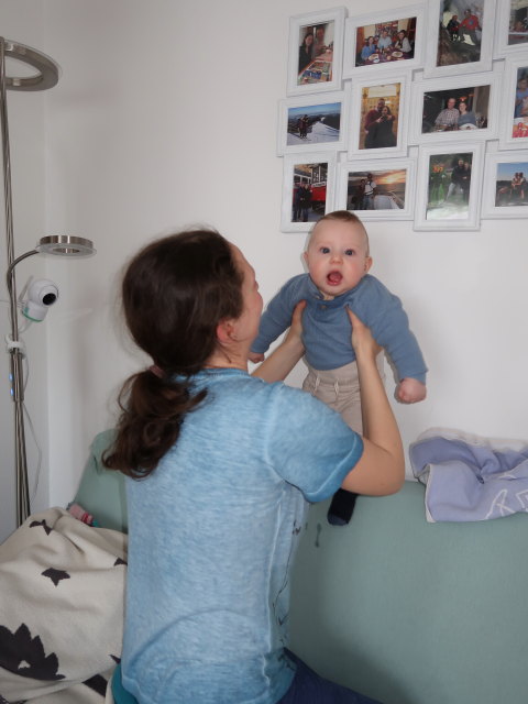 Sabine und Nils in unserer Wohnung