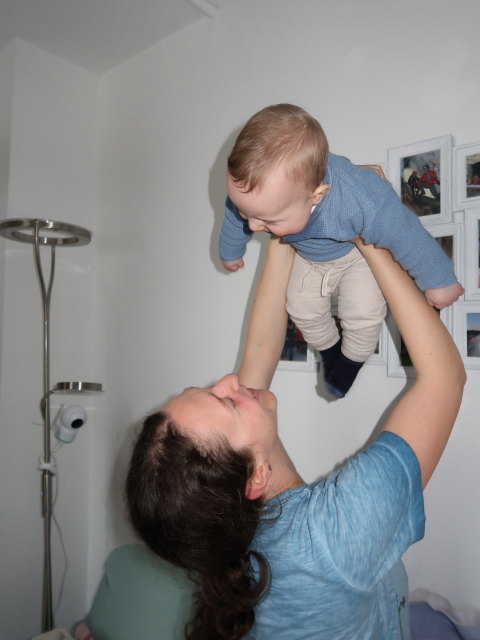 Sabine und Nils in unserer Wohnung