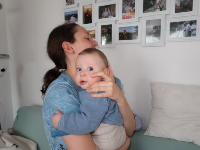 Sabine und Nils in unserer Wohnung