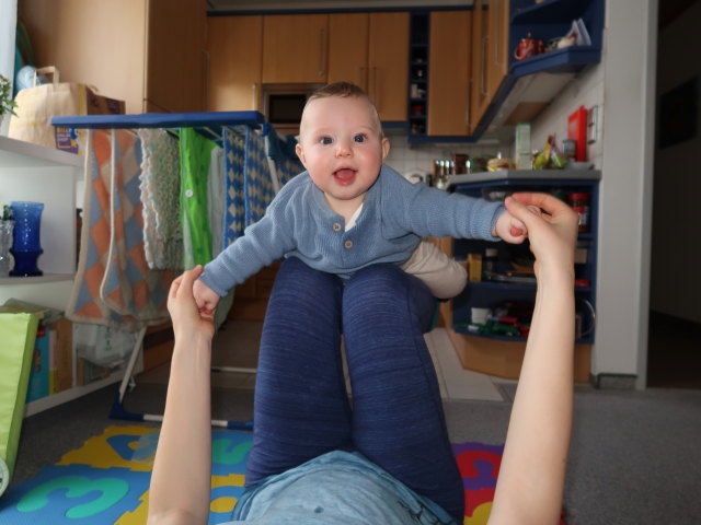 Nils in unserer Wohnung