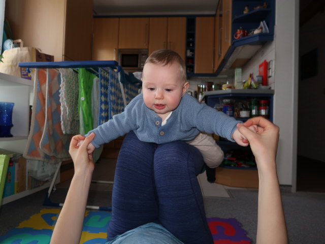 Nils in unserer Wohnung