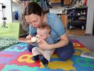 Sabine und Nils in unserer Wohnung