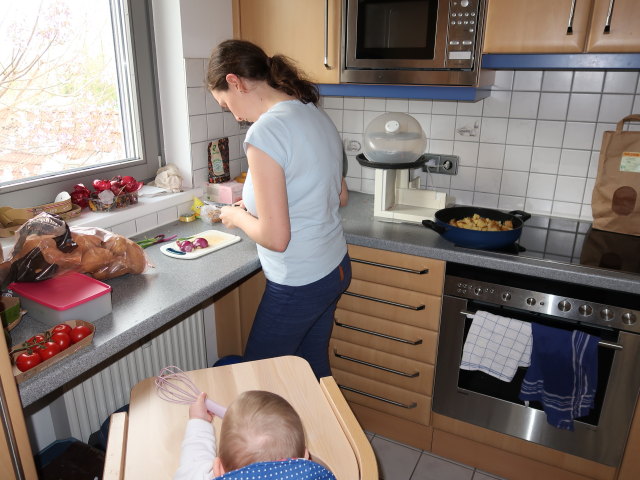 Sabine und Nils in unserer Wohnung