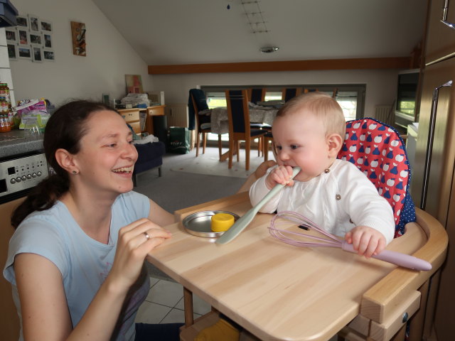 Sabine und Nils in unserer Wohnung