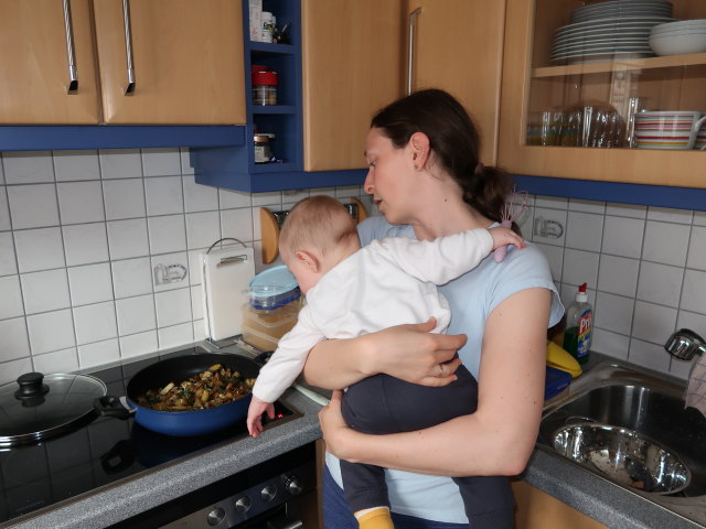 Nils und Sabine in unserer Wohnung