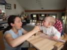 Sabine und Nils in unserer Wohnung