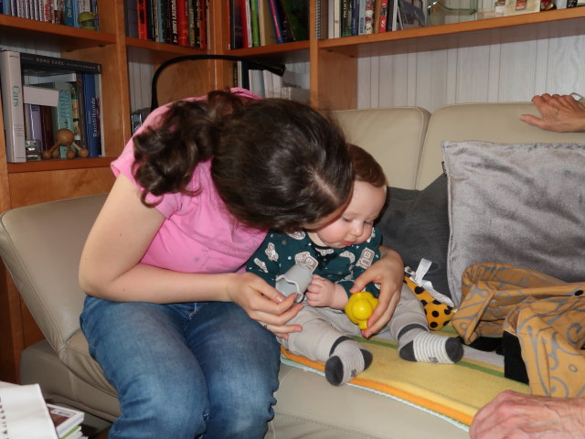 Sabine und Nils im Haus meiner Eltern