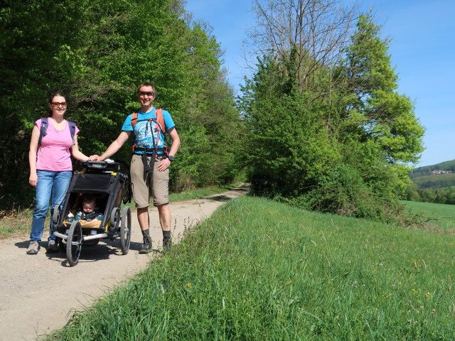 Sabine, Nils und ich zwischen Wienerwaldsee und Wolfsgraben