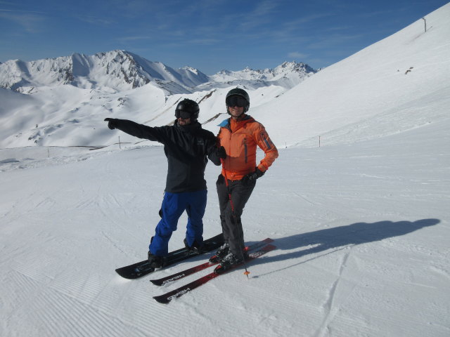 Markus und ich auf der Piste 70 (14. Apr.)