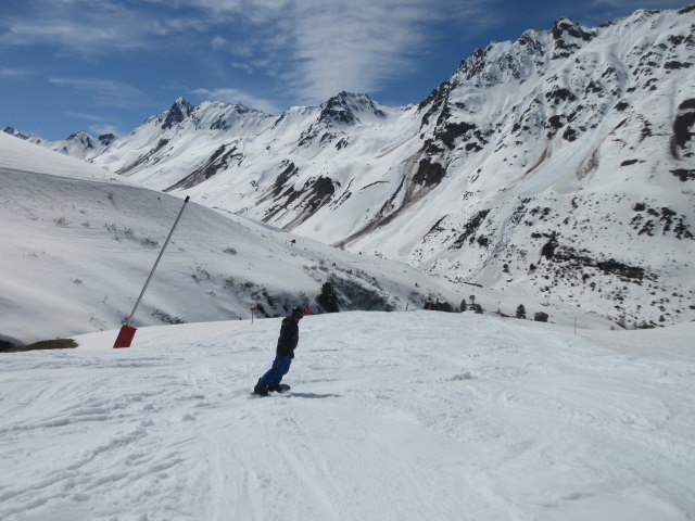 Markus auf der Piste 40c (14. Apr.)