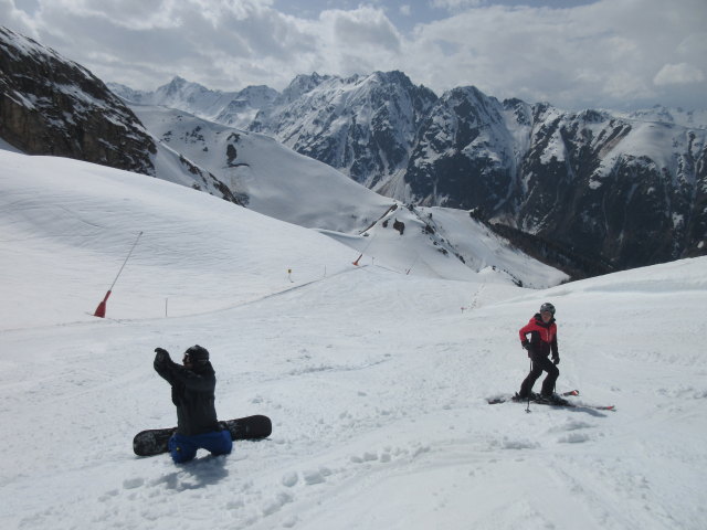 Markus und Melanie auf der Piste 12 (15. Apr.)