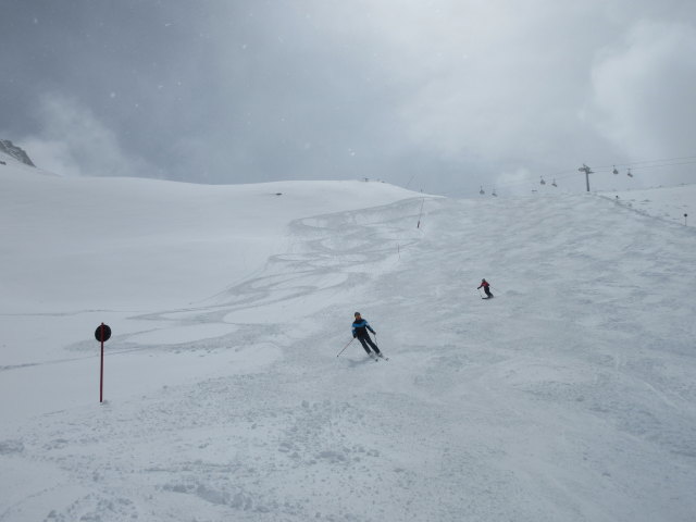 Frank und Melanie auf der Piste 35 (17. Apr.)