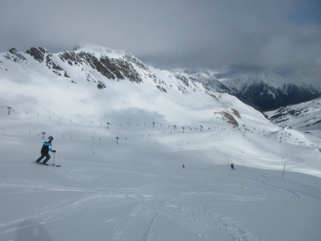 Frank, Melanie und Markus auf der Piste 22 (18. Apr.)