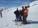 Markus, Melanie, Frank und ich auf der Piste 76 (14. Apr.)