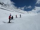 Stefan, Markus, Melanie und Frank auf der Piste 5 (18. Apr.)