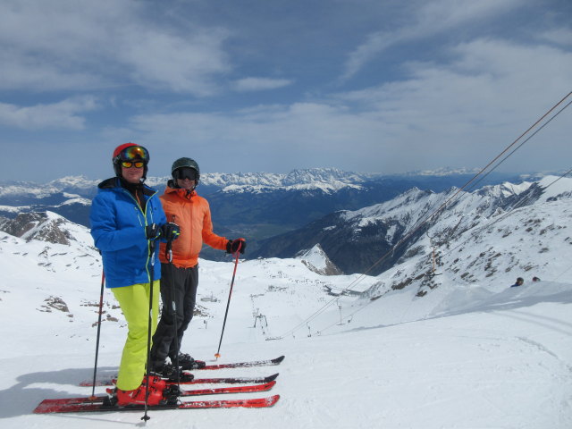 Andreas und ich auf der Maurerpiste 2