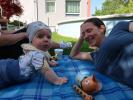 Nils und Sabine im Garten meiner Eltern (29. Apr.)