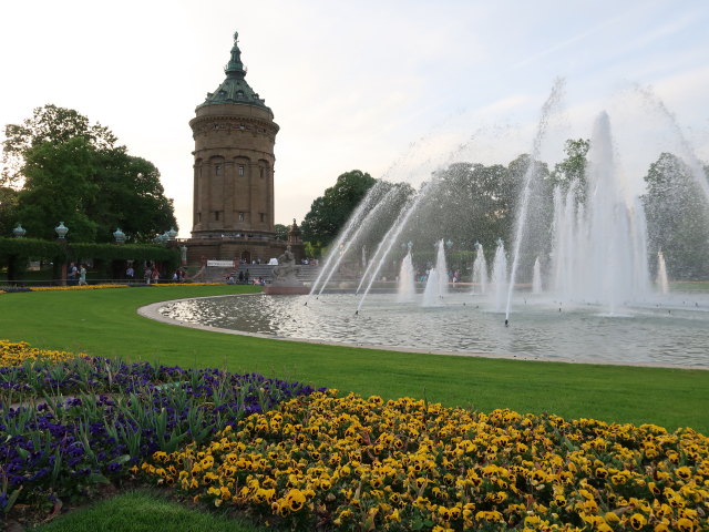 Wasserspiele beim Wasserturm (1. Mai)