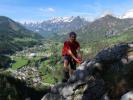 Poppenberg-Klettersteig: Jörg im Ausstieg