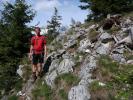 Jörg zwischen Poppenberg-Klettersteig und Poppenberg