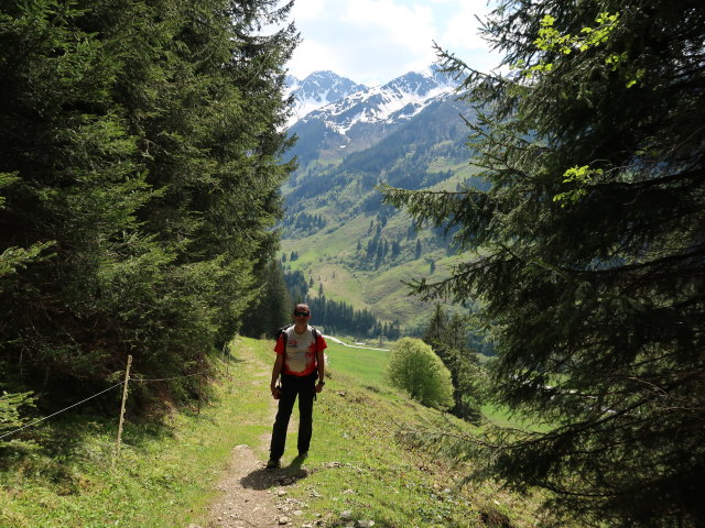 Ronald zwischen Breiteggalm und Schönangeralm