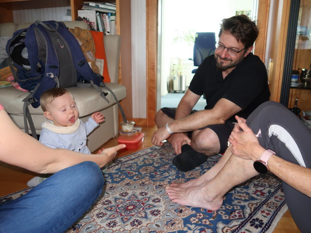 Nils und Markus im Haus meiner Eltern