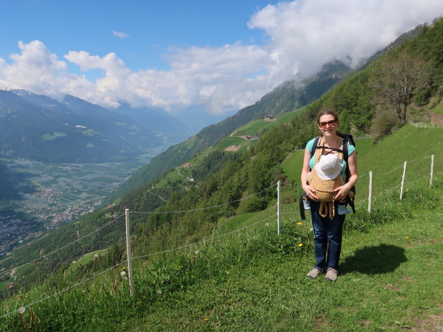 Nils und Sabine am Meraner Höhenweg in Hochforch (19. Mai)