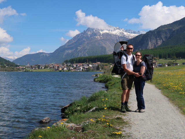 Nils, ich und Sabine beim Haidersee, 1.450 m (20. Mai)