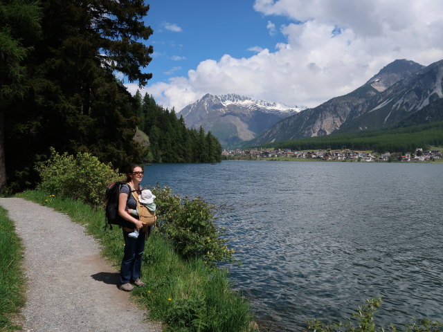 Sabine und Nils beim Haidersee, 1.450 m (20. Mai)