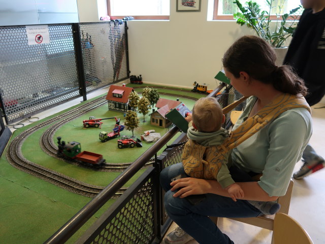 Nils und Sabine in der Eisenbahnwelt Rabland (21. Mai)