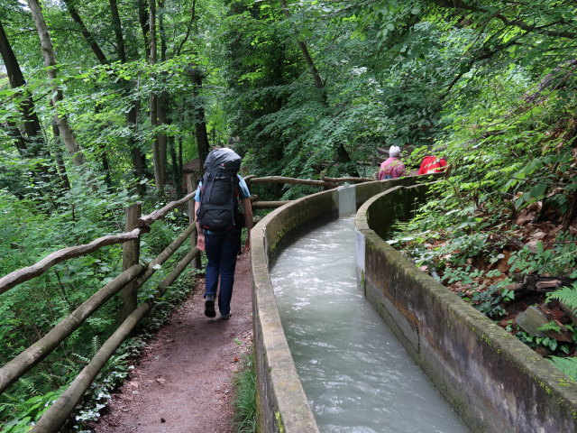 Sabine am Marlinger Waalweg zwischen Töll und Gasthaus Schönblick (22. Mai)