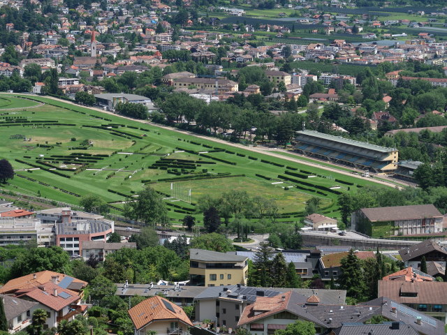 Pferderennplatz Meran vom Marlinger Waalweg aus (22. Mai)