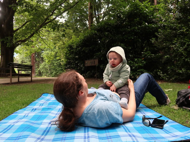 Sabine und Nils im Thermenpark in Meran (22. Mai)