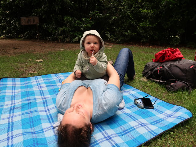 Sabine und Nils im Thermenpark in Meran (22. Mai)