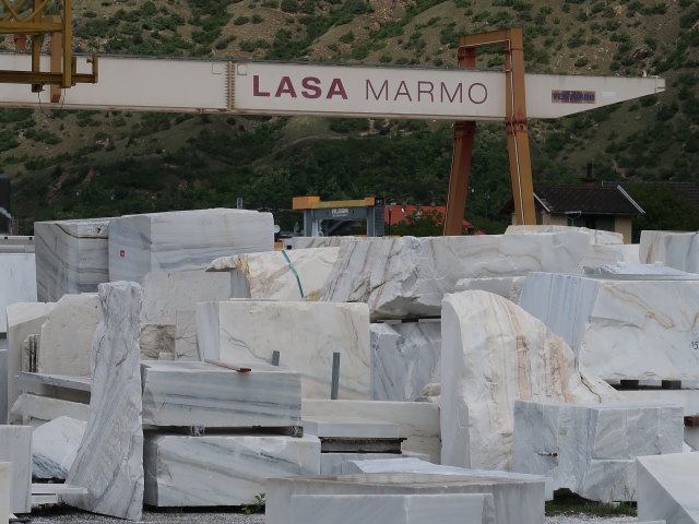 Marmorwerk 'Lasa Marmo' in Laas, 866 m (23. Mai)