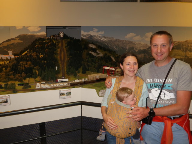 Nils, Sabine und ich in der Eisenbahnwelt Rabland (21. Mai)